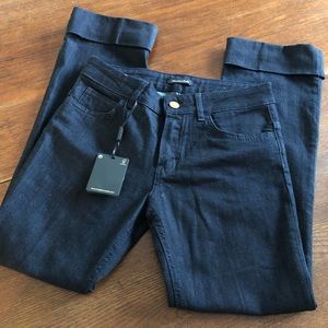 NWT Massimo Dutti Denim Jeans Trousers Cuffed Hem